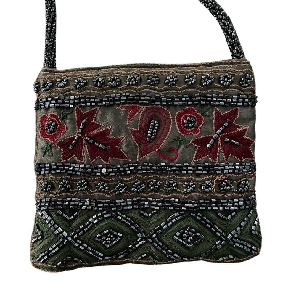 Vintage Hand Beaded Mini Crossbody Purse EUC - Picture 3 of 5